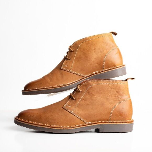 Crown Vintage Shropshire Stitch Down Mens Chukka Boots Brown Sz 8.5 Tan NWOB main image 5